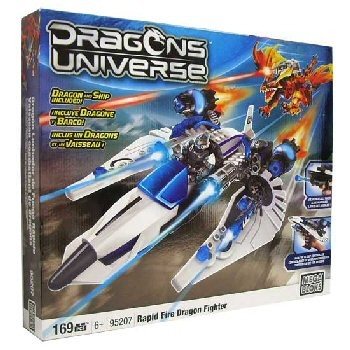 Mega Bloks Dragon Battle - Боевой Истребитель и Дракон