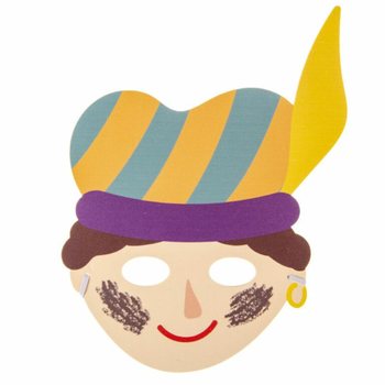 SINTERKLAAS - МАСКИ СВЯТОГО НИКОЛАЯ И ПИТА ИЗ ПЕНОМАТЕРИАЛА (48 шт.)