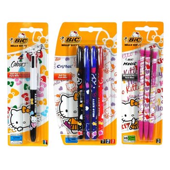 РУЧКИ BIC HELLO KITTY АССОРТИ НА КАРТЕ (12 шт.)