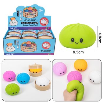 RAGE - Сквиши-дамплинги Squishy Bun БОЛЬШИЕ (8.5 x 8.5 x 4.8 см) - Вирусная игрушка-фиджет 2026 (12 шт.)