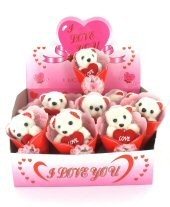 МИШКА I LOVE YOU В ДИСПЛЕЕ (12 шт.)
