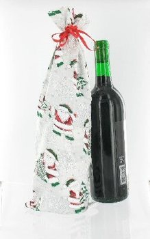 Красивый Новогодний Пакет для Вина (12 шт.)
