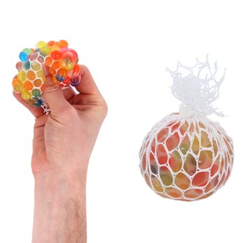 МЯЧИ-АНТИСТРЕСС В СЕТКЕ SQUEEZY BEADZ В ДИСПЛЕЕ (36 шт.)