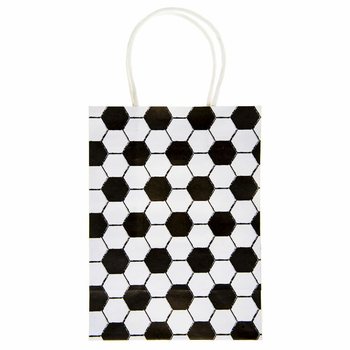 Бумажные подарочные пакеты Футбол 16x9x22 см (12 штук)