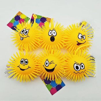 ПУШИСТЫЙ МЯЧИК PUFFER С ЭМОЦИЯМИ - 10СМ - В ДИСПЛЕЕ (12 шт.)