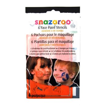 SNAZAROO - 6 Трафаретов для Аквагрима (12 шт.)