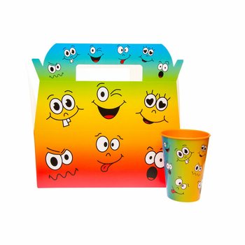 Детская коробка для меню Smiley - 22,5 x 12 x 9,5 см (24 шт.)