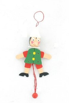 Деревянная игрушка-дергунчик Пиноккио (4 шт.)