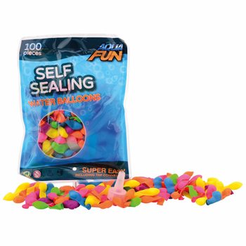 AQUA FUN - 100x Самозакрывающиеся Водяные Бомбочки (6 шт)