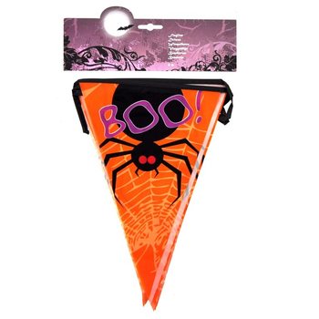 Гирлянда из флажков BOO Паук - 6 метров (6 шт.)
