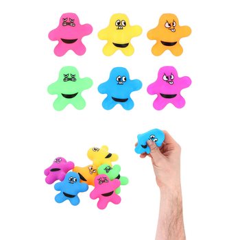 АНТИСТРЕСС-ИГРУШКА SQUEEZY SPLAT MAN - МИКС ЦВЕТОВ - В ДИСПЛЕЕ (24 шт.)