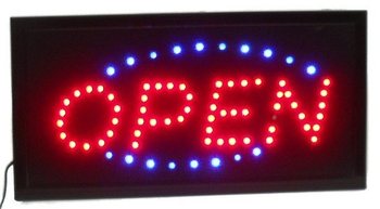 Светодиодная вывеска LED "OPEN" &ndash; 2 цвета