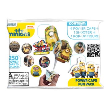 МИНЬОНЫ POWER CAPS FUN PACK ДИСКОМЕТЫ В СЮРПРИЗ-ПАКЕТАХ (100 шт.)