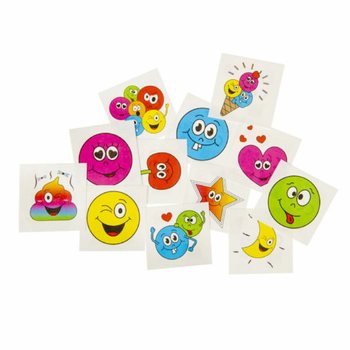 Временные татуировки Smiley - Дисплей 48 упаковок