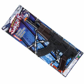 ИГРУШЕЧНЫЙ АВТОМАТ КАЛАШНИКОВА С ТРЕЩОТКОЙ (6 шт.)