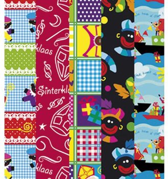 Рулоны упаковочной бумаги Святой Николай Sinterklaas 250 x 50 см (5 шт.)