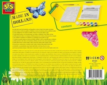 SES Creative Набор для создания гипсовых барельефов и росписи - Бабочки (1 шт.)