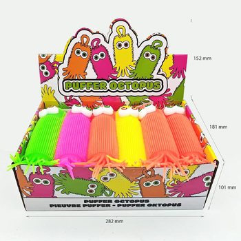 Игрушка-Мялка Осьминог Puffer Ball - 20см - В Дисплее (12 шт.)