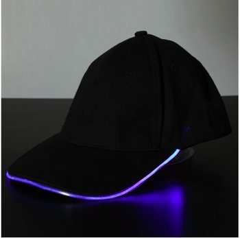 СВЕТЯЩАЯСЯ LED КЕПКА / ПАТИ-КЕПКИ - ЦВЕТ: ФИОЛЕТОВЫЙ (12 шт.)