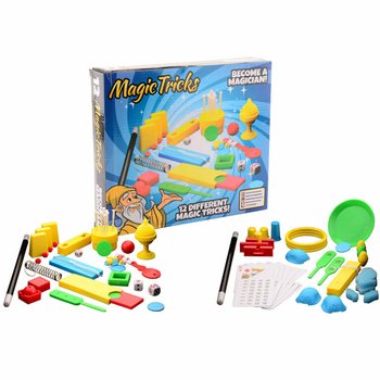 MAGIC TRICKS - БОЛЬШОЙ МАГИЧЕСКИЙ НАБОР С 12 ФОКУСАМИ В КОРОБКЕ