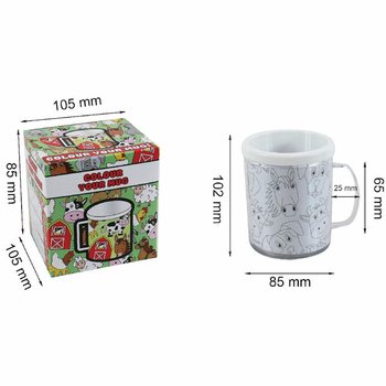 Домашние животные - Раскрась свою кружку (2 шт.)
