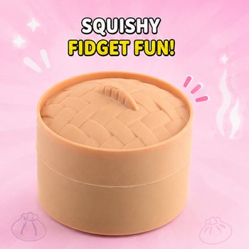Сквиш RAGE SUGAR EDITION Bun Dumplings МАЛЕНЬКИЙ (5.3 x 5.3 x 4.1 См) Viral 2026 Fidget Toy (24 шт.)