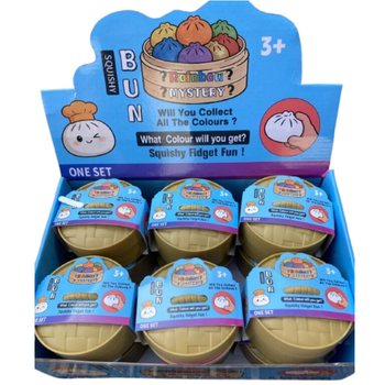 RAGE - Сквиши-дамплинги Squishy Bun БОЛЬШИЕ (8.5 x 8.5 x 4.8 см) - Вирусная игрушка-фиджет 2026 (12 шт.)