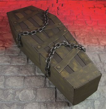 МЕГА ДЕКОРАТИВНЫЙ ГРОБ СО СВЕТОМ, ЗВУКОМ И ДВИЖЕНИЕМ - 160 СМ!!!