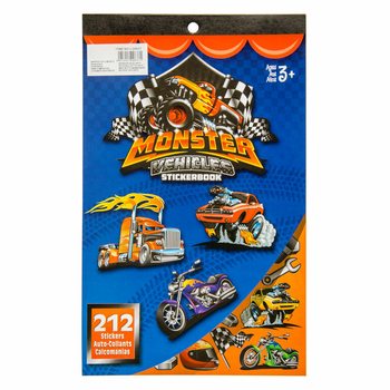 Книга наклеек Monster Truck 212 деталей (12 шт.)