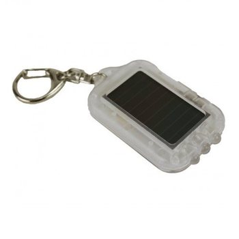 БРЕЛОК НА СОЛНЕЧНОЙ БАТАРЕЕ С LED ПОДСВЕТКОЙ - ПРОЗРАЧНЫЙ (20 шт.)