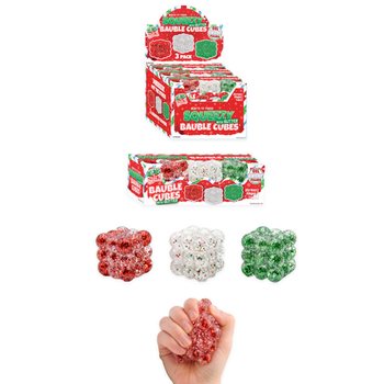АНТИСТРЕСС-КУБИКИ SQUEEZY GLITTER - С БЛЕСКАМИ - НАБОР 3 ШТ. - САХАРНЫЙ НАПОЛНИТЕЛЬ - В ДИСПЛЕЕ (6 НАБ.)