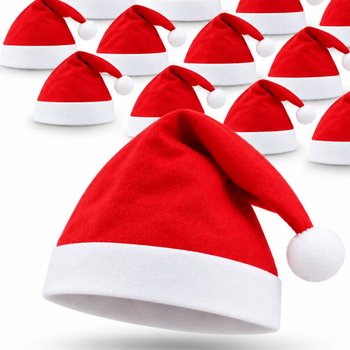 СТАНДАРТНЫЕ НОВОГОДНИЕ ШАПКИ ДЕДА МОРОЗА - XMAS CAP (12 шт.)