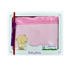 ФЛИСОВОЕ ОДЕЯЛО BABY BOW - РОЗОВОЕ
