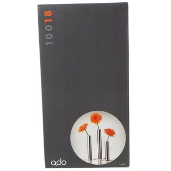 QDO - Вазы из нержавеющей стали для 1 цветка, набор из 3 шт. (1 наб.)