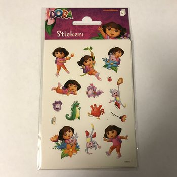 Лист наклеек Даша (Dora): 16 х 9 см (10 шт.)