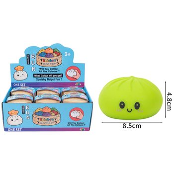 RAGE - Сквиши-дамплинги Squishy Bun БОЛЬШИЕ (8.5 x 8.5 x 4.8 см) - Вирусная игрушка-фиджет 2026 (12 шт.)
