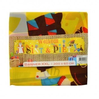 ПРИВЕТСТВЕННЫЙ БАННЕР SINTERKLAAS & PIET XXL 300 X 60 CM (7 шт.)