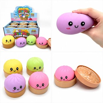 RAGE - Большие сквиши-пельмени (Squishy Dumplings) (Размер 8.5 x 8.5 x 4.8 см) - Viral 2026 Fidget Toy (12 шт.)