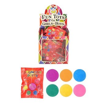 Прыгающий пластилин (Bouncing Putty) в пакетиках в дисплее (60 шт.)