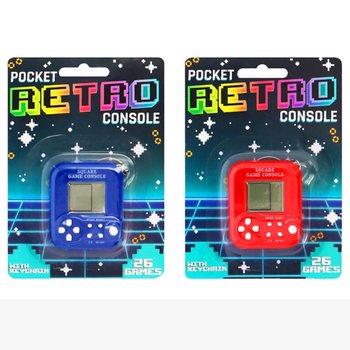 КАРМАННАЯ РЕТРО ИГРОВАЯ КОНСОЛЬ-БРЕЛОК - 26 ИГР (6 ШТ.)