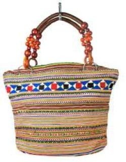 Сумка B-FAIR Beads с ручкой из коричневых бусин (1 шт.)