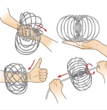 **ХИТ 2018** Магические кольца / Flow Rings - Кинетическое 3D кольцо - MULTI COLOR | НА КАРТЕ (10 шт.)