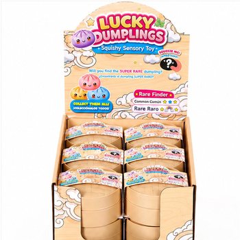 RAGE - LUCKY DUMPLINGS - Сквиш-игрушка Хинкали БОЛЬШИЕ 8.5 x 8.5 x 4.8 см - В ДИСПЛЕЕ (12 шт.)