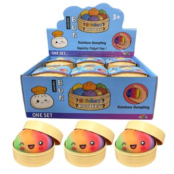 RAGE - RAINBOW Squishy Bun Dumplings БОЛЬШИЕ (8.5 x 8.5 x 4.8 См) - Вирусная Игрушка 2026 (12 шт.)