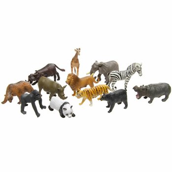 ANIMAL WORLD - НАБОР ИГРОВЫХ ФИГУРОК ДИКИХ ЖИВОТНЫХ (12 шт.)