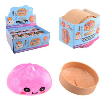 Сквиш RAGE SUGAR EDITION Bun Dumplings МАЛЕНЬКИЙ (5.3 x 5.3 x 4.1 См) Viral 2026 Fidget Toy (24 шт.)