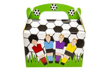 КОРОБОЧКА ДЛЯ УГОЩЕНИЙ ФУТБОЛ 12x12.5x6 см (12 шт.)