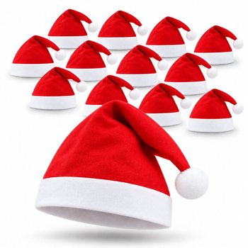 СТАНДАРТНЫЕ НОВОГОДНИЕ ШАПКИ ДЕДА МОРОЗА - XMAS CAP (12 шт.)
