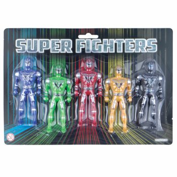 SUPER FIGHTERS - 5 Игровых Фигурок на Карте (6 шт.)
