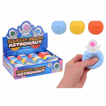 Мячик-антистресс Астронавт Astronaut Squeezy Moon Ball - В дисплее (12 шт.)